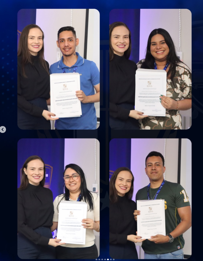 Entrega de certificado Regulação em Saúde IDAS