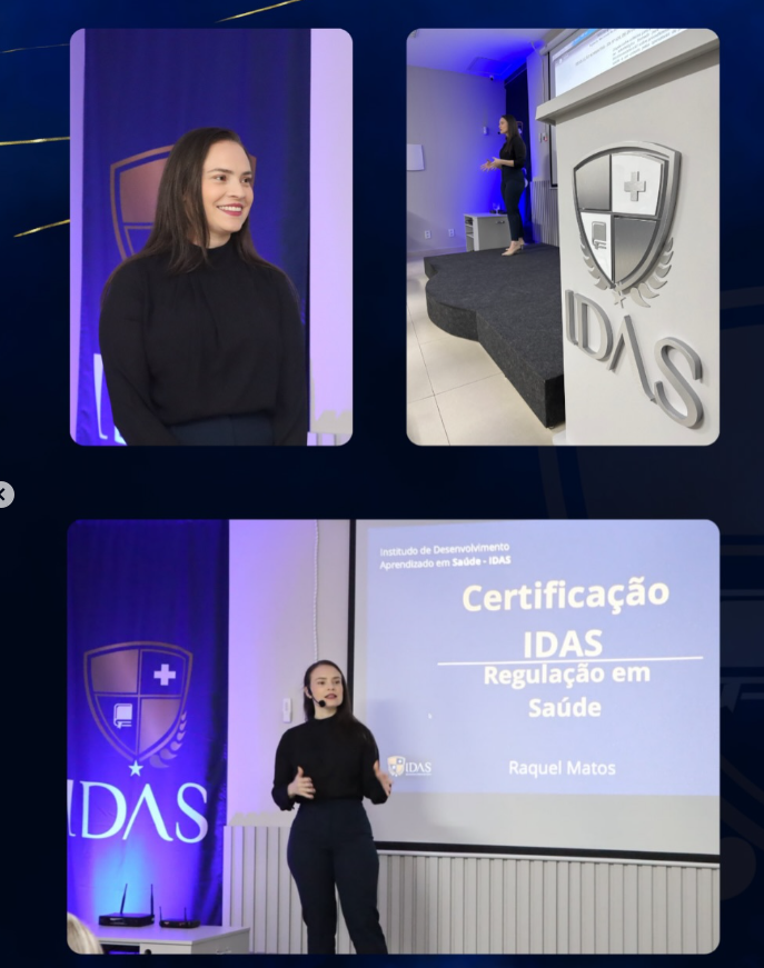 Professora Raquel Matos - Certificação IDAS em Regulação em Saúde